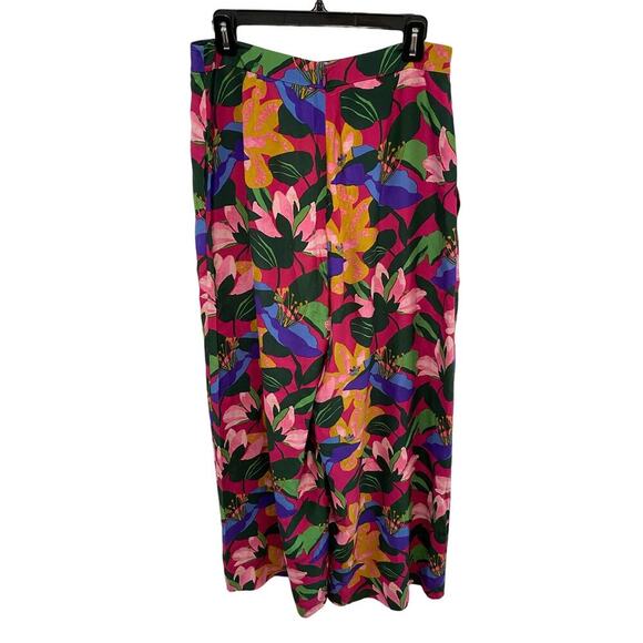 Diane von Furstenburg Floral Silk Wide-Leg Pants - Picture 4 of 7